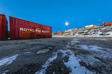 Container In The Port Of Aasiaat Disko Bay Greenland By Martijn