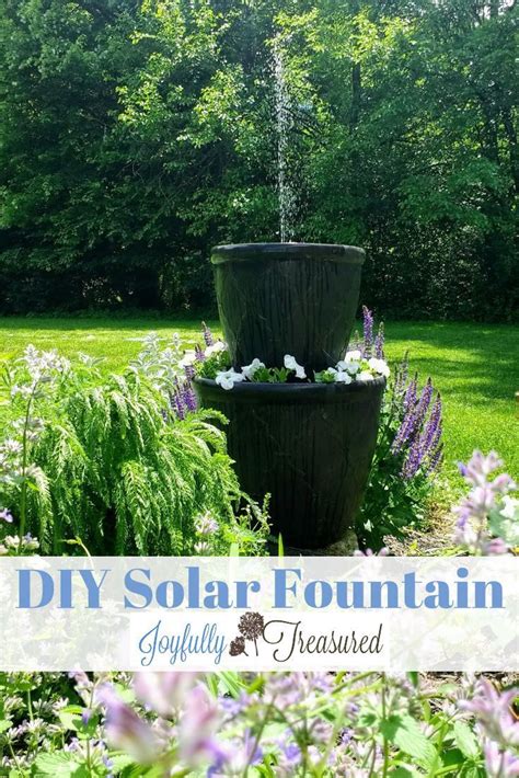 Diy Solar Fountain With Planter How To Make A Solar Water Fountain