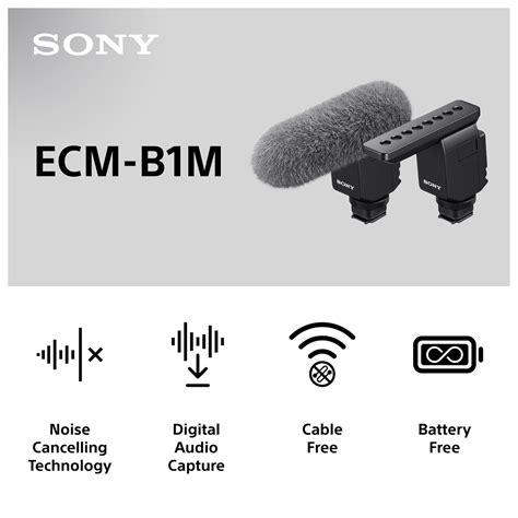 Sony ECM B1M Shotgun mikrofon Elkjøp Elkjøp