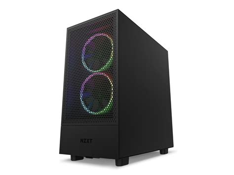 Nzxt H Flow All Black Cc H Fb Black Computer Cases Newegg