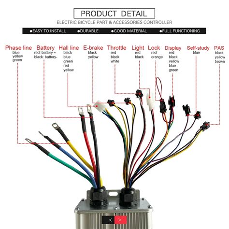 V Ebike Controller W W Motor Dual Controller Emotoer