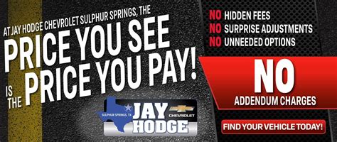 Jay Hodge Chevrolet New Used Car Dealership In Sulphur Springs TX