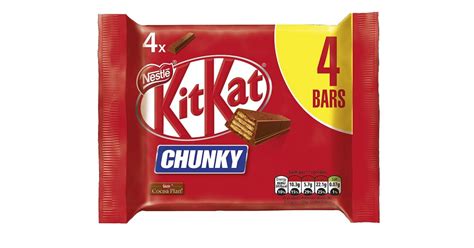 Kit Kat Chunky Milk Chocolate Bar Multipack 4 X 40g 1 27 Amazon