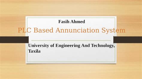 Pptx Plc Based Annunciation System Dokumen Tips