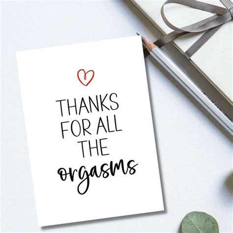 Thanks For The Orgasms Card Instant Download Funny Dirty Card Digital