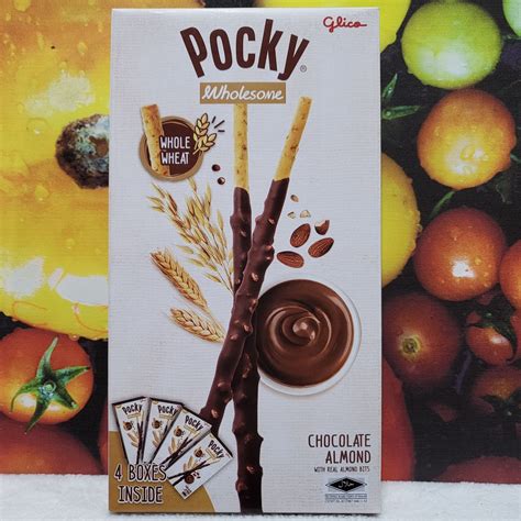 Glico Pocky Wholesome Whole Wheat Chocolate Almond Blueberry Yoghurt