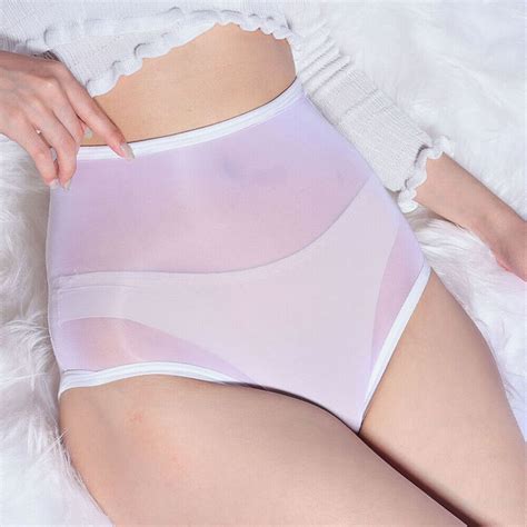 Damen Gl Nzend Transparent Slips Unterhose Nylon Tanga Panty