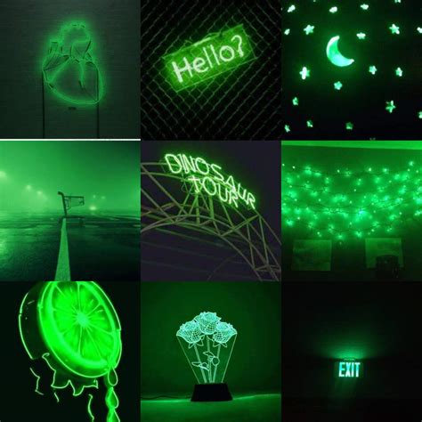 18 Neon Green Aesthetic Wallpaper Collage Background