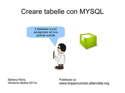 Php E Data Base Creare Tabelle Con Mysql PPT