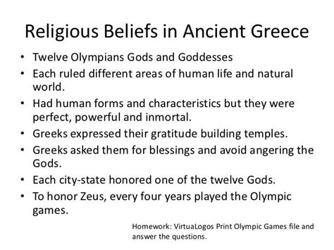 Ancient Greece Section 2 Religion, Art and Philosophy