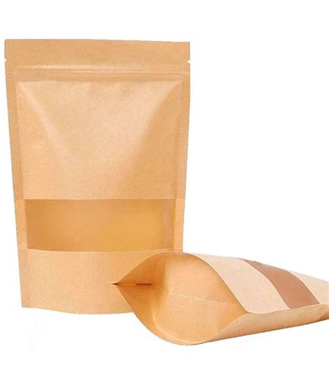 Tradineur Pack De Bolsas De Papel Kraft Para Conservar Alimentos