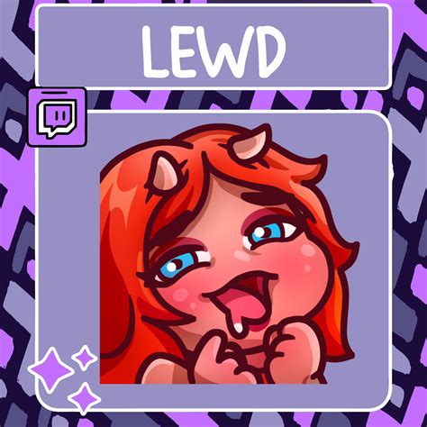 Lewd Anime Girl Emote Twitch Emote Youtube Emote Discord Emote