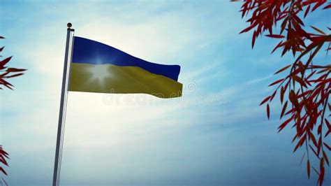 Ukraine Flag Seamless Loop 3D Animation Stock Footage Video Of