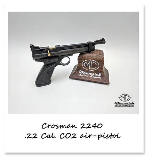 Crosman 2240 Co2 Powered Bolt Action Single Shot Air Pistol Maverick Custom Airguns Mcairguns