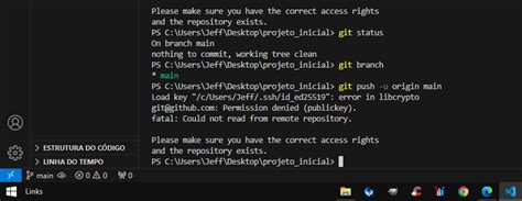 Erro Ao Executar O Comando Git Push U Origin Main Git E Github