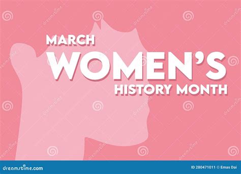 Celebrate Womens History Month Stock Vector Illustration Of March Document 280471011