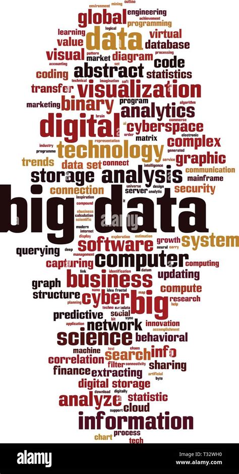 Big Data Word Cloud Concept Vector Illustration Stock Vector Image