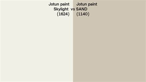 Jotun Paint Skylight Vs Sand Side By Side Comparison