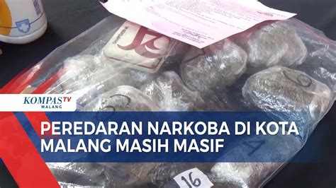 Hasil Operasi Tumpas Semeru Peredaran Narkoba Di Kota Malang