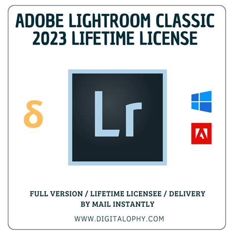 Lifetime License Preactived For Adobe Lightroom Classic 2023 For