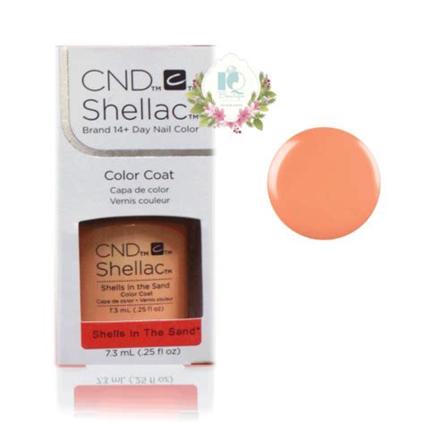 Cnd Shellac Uv Gel Polish 025 Oz Nib Shells In The Sand Ebay