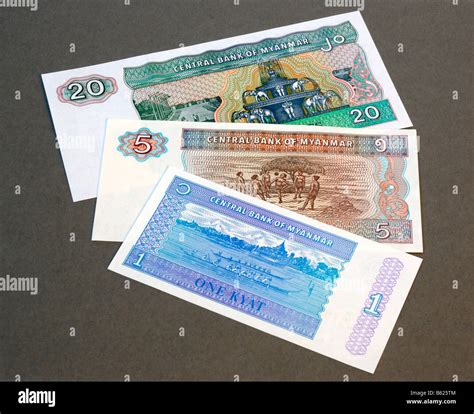 Myanmar Burma Bank Notes Stock Photo - Alamy