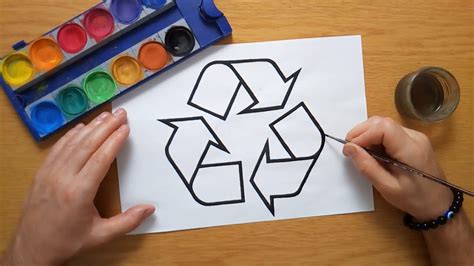 How To Draw Recycle Symbol