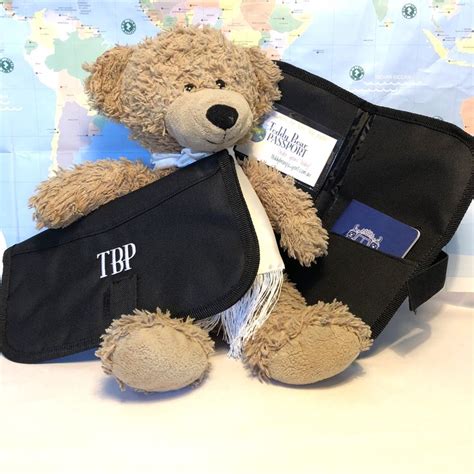 Teddy Bear Passport Travel Wallet Can Take Two Passports Owners Details And Travel Documents