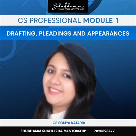 CS PROFESSIONAL Module 1 Drafting Pleading And Appearances New