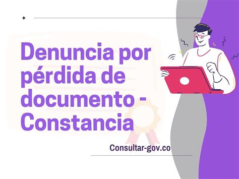 Denuncia Por P Rdida De Documento Constancia