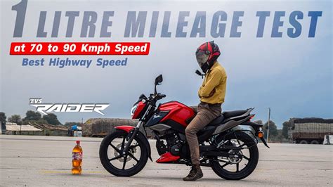 Tvs Raider Litre Mileage Test At To Kmph Speed Best