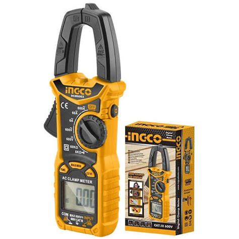 INGCO DCM6005 Digital Clamp Meter 600A TRMS 6000 Counts