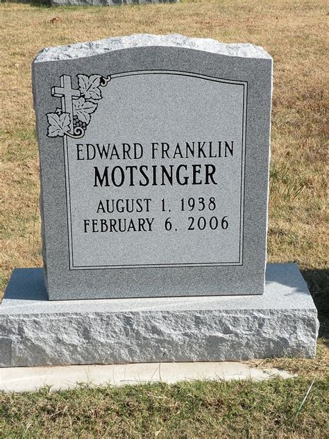 Edward Franklin Frank Motsinger 1938 2006 Find A Grave Memorial