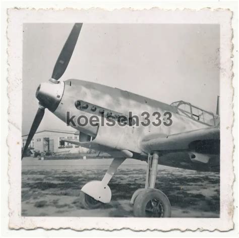 Foto Messerschmitt Me Flugzeug Der Luftwaffe Auf Fliegerhorst Stade