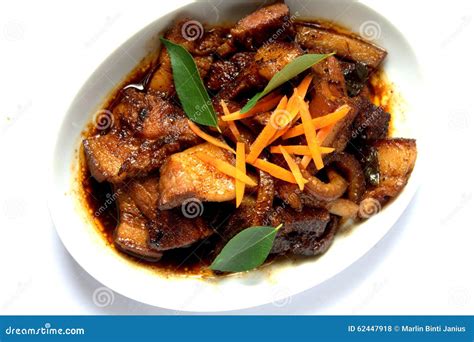 Pork Belly With Soya Sauce Stock Photo Image Of Background 62447918