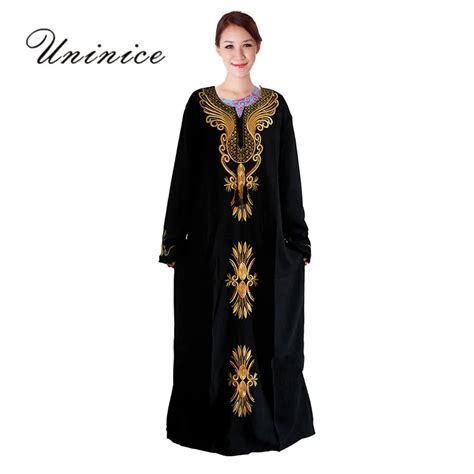 Uninice Traditional Abaya Muslim Dress Turkish Robe Dubai Women