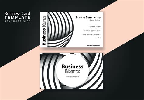 Business Card Template Design Abstract Modern Business Card For Luxury