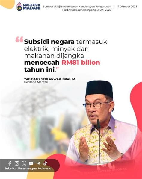 Subsidi Negara Termasuk Elektrik Minyak Dan Makanan Dijangka Mencecah