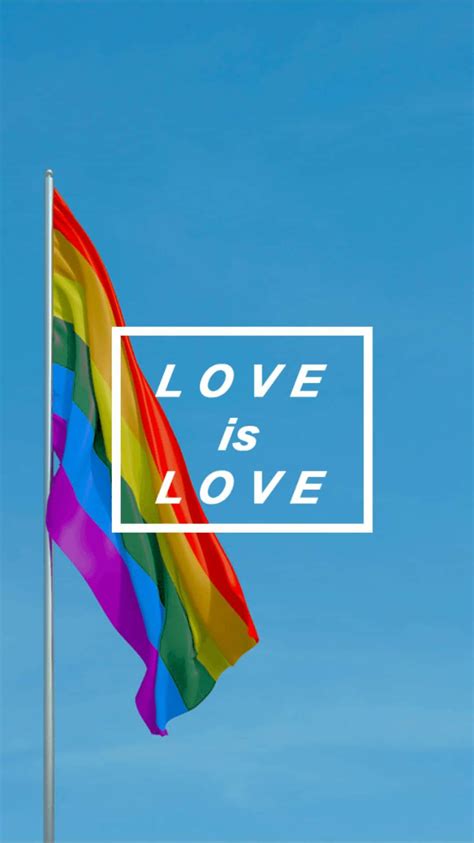 Download Love Is Love Aesthetic Lgbt Rainbow Wallpaper