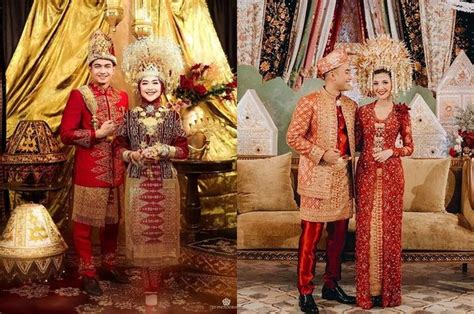 Model Kebaya Adat Pernikahan Warna Merah Mewah Seperti Bangsawan