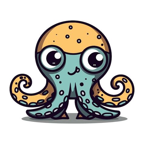 Premium Vector Cute Octopus Cartoon Mascot Character Vector Illustration