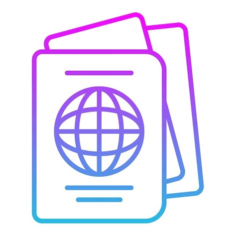 Premium Vector Passport Icon