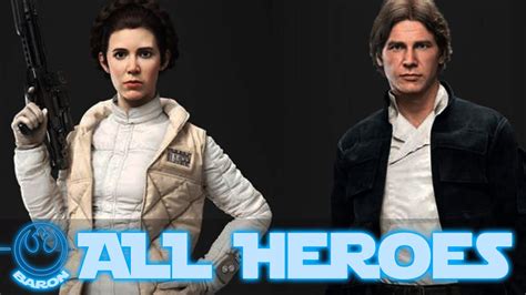 Luke Leia Han Hero Gameplay Star Wars Battlefront Heroes Vs Villains