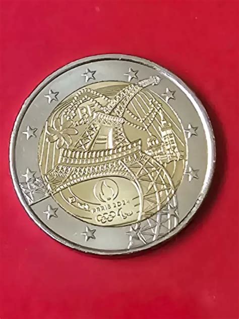 Piece Euros Commemorative Jo Paris Rare Jeux Olympique Eur