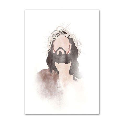 Jesus Watercolor Portrait Jesus Portrait Christ S Embrace Watercolor