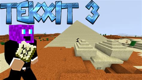 EXPLORING THE WORLD FOUND A PYRAMID Tekxit 3 Minecraft Modded