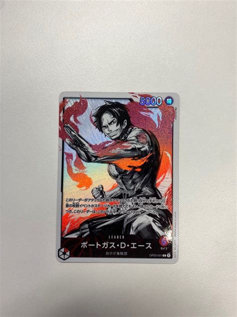 One Piece Tcg Op Op Portgas D Ace Leader Aa Ldr Alternate Art