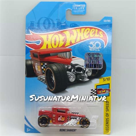 Hot Wheels Us Card Bone Shaker Closed Roof Versions Factory Sealed Set Card Hw