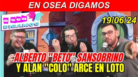 Alberto Beto Sansobrino Y Alan Colo Arce Con Ariel En EN OSEA