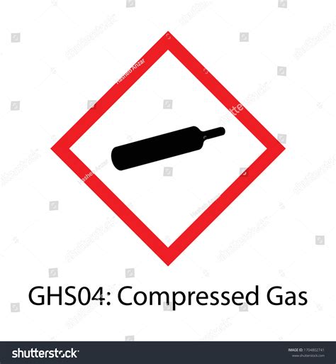 Compressed Gas Ghs Pictogram Isolated Vector Stock Vector (Royalty Free ...